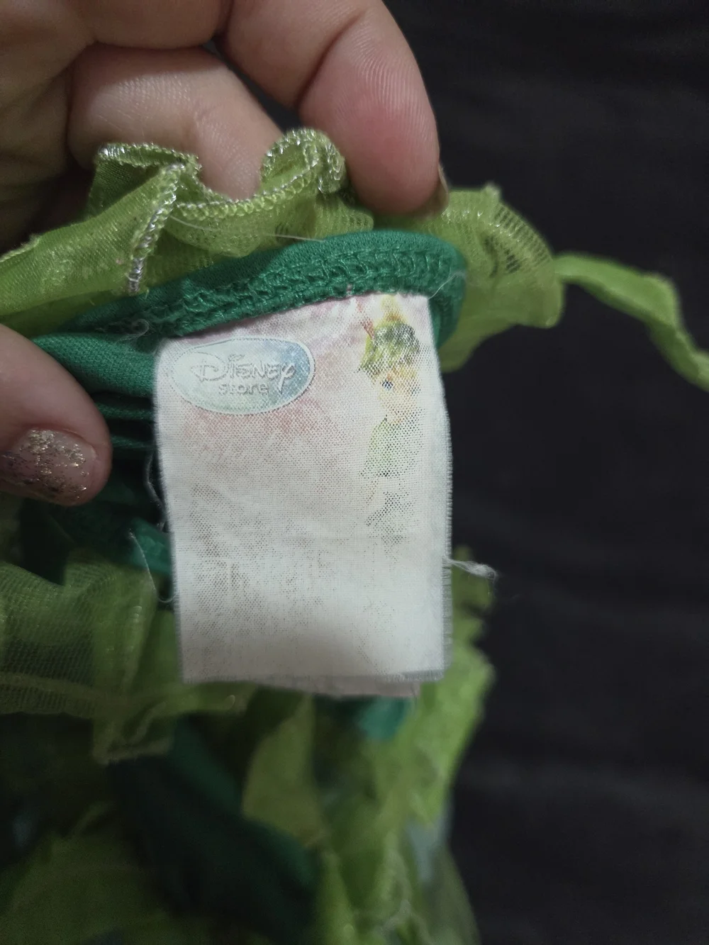 Disney Green Tinker Bell Inspired Fairy Dance Costume - Picture 4 of 5